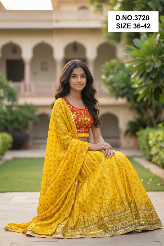 Megha 3720 Satin Silk Wholesale lehengha choli suppliers in Hyderabad
